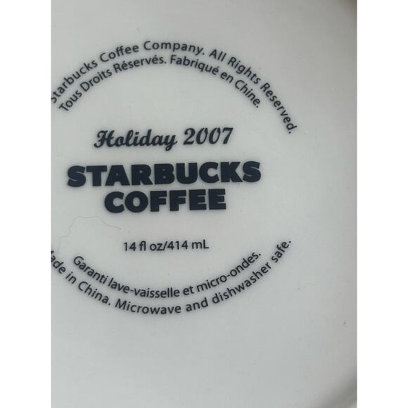 Starbucks Candy Cane Striped Red And White Christmas Holiday Coffee Mugs Two - Picture 7 of 9